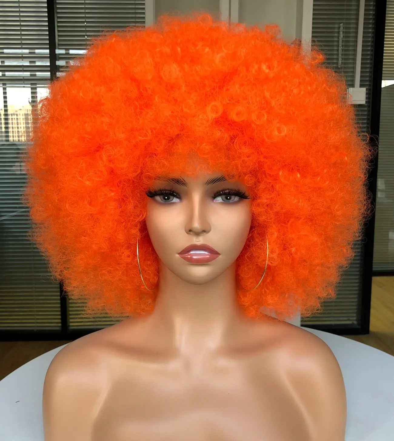 Synthetic Braided Wigs For Black Women - Afro Pruik Kinky Krullend Synthetische Pruik