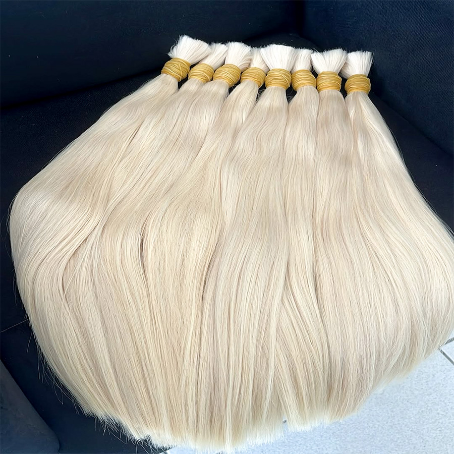 Water Wave Bulk Human Hair For Braiding - 30 inch 99J # Burgundy Deep