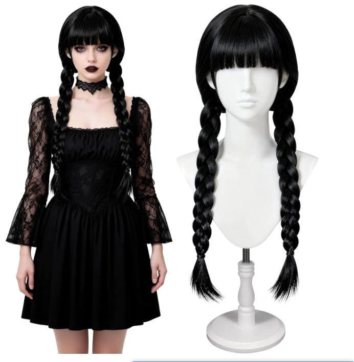Synthetic Braided Wigs For Black Women - Lange gotische cosplay pruiken vrouwen lange