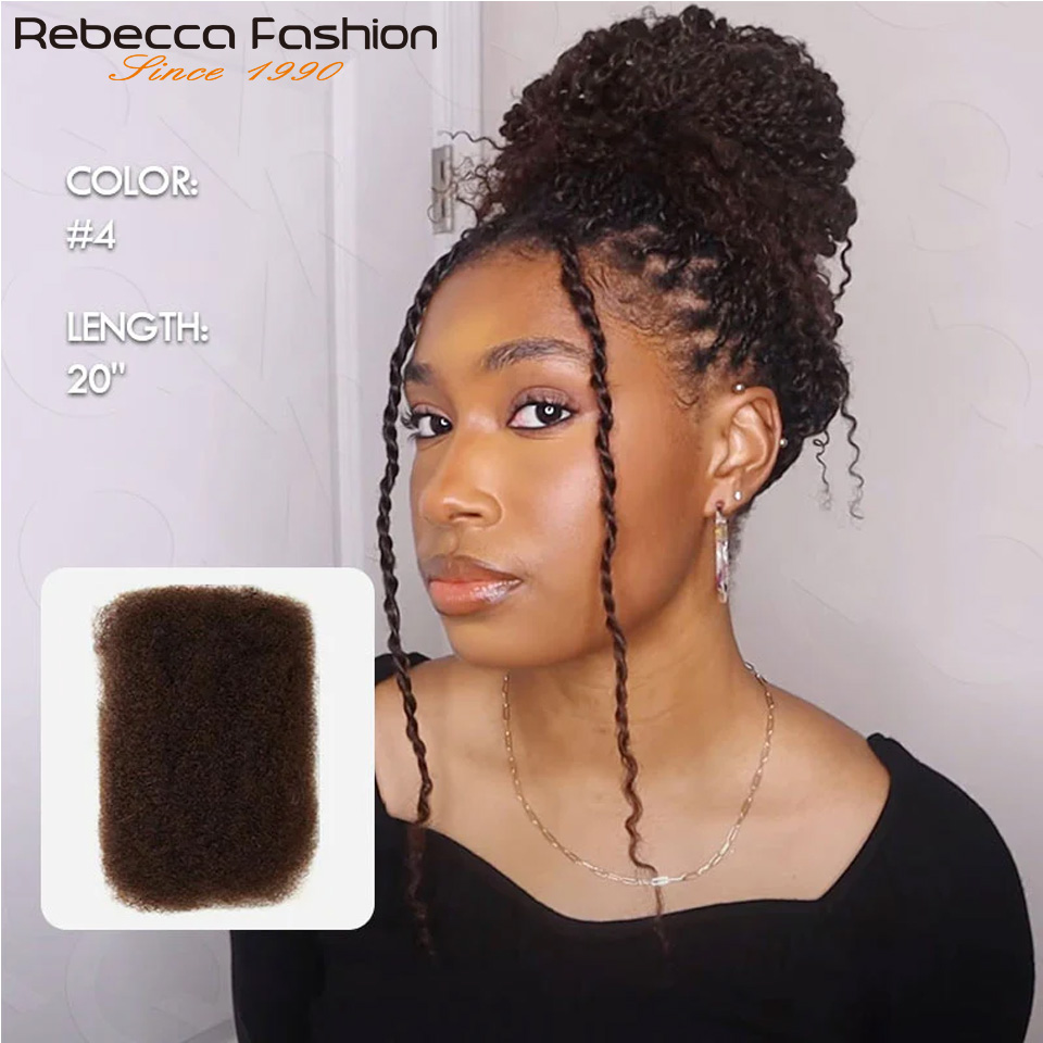 Water Wave Bulk Human Hair For Braiding - Afro Kinky Curly Bulk Haar voor