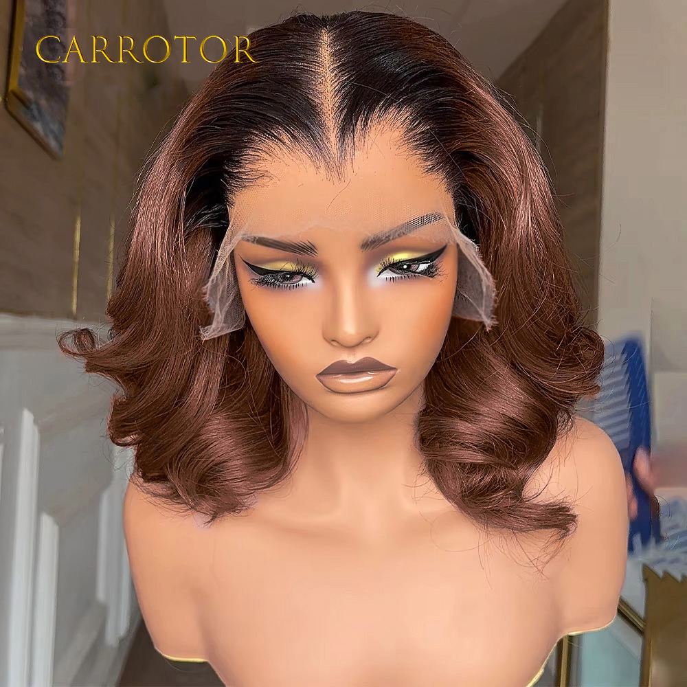 Human Hair Wigs - Lagos Haarlijnpruik 1b4 Ombre Gekleurd 13x4