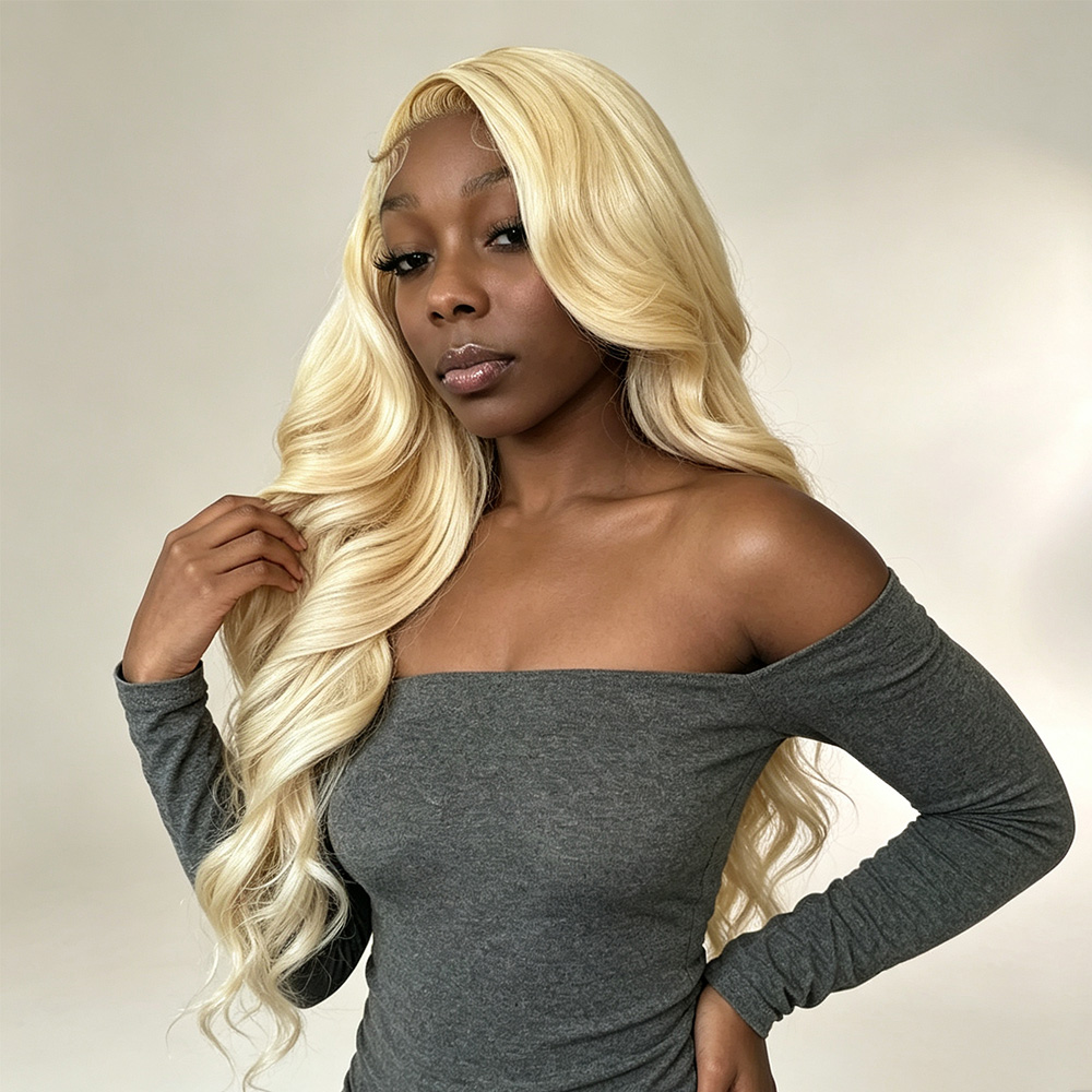 613 Blonde Body Wave Lace Front Wig - 13x4 13x6 HD Transparante Lace Frontal
