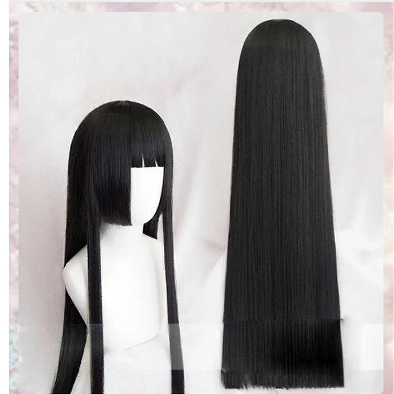 Synthetic Braided Wigs For Black Women - 100cm Yumeko Jabami Cosplaypruik Zwart Recht