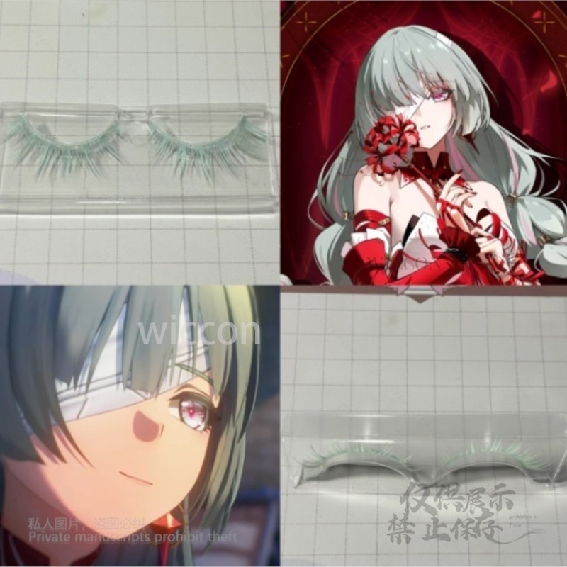 Synthetic Wigs - Anime Phrolova Cosplay Pruik Groen Roze