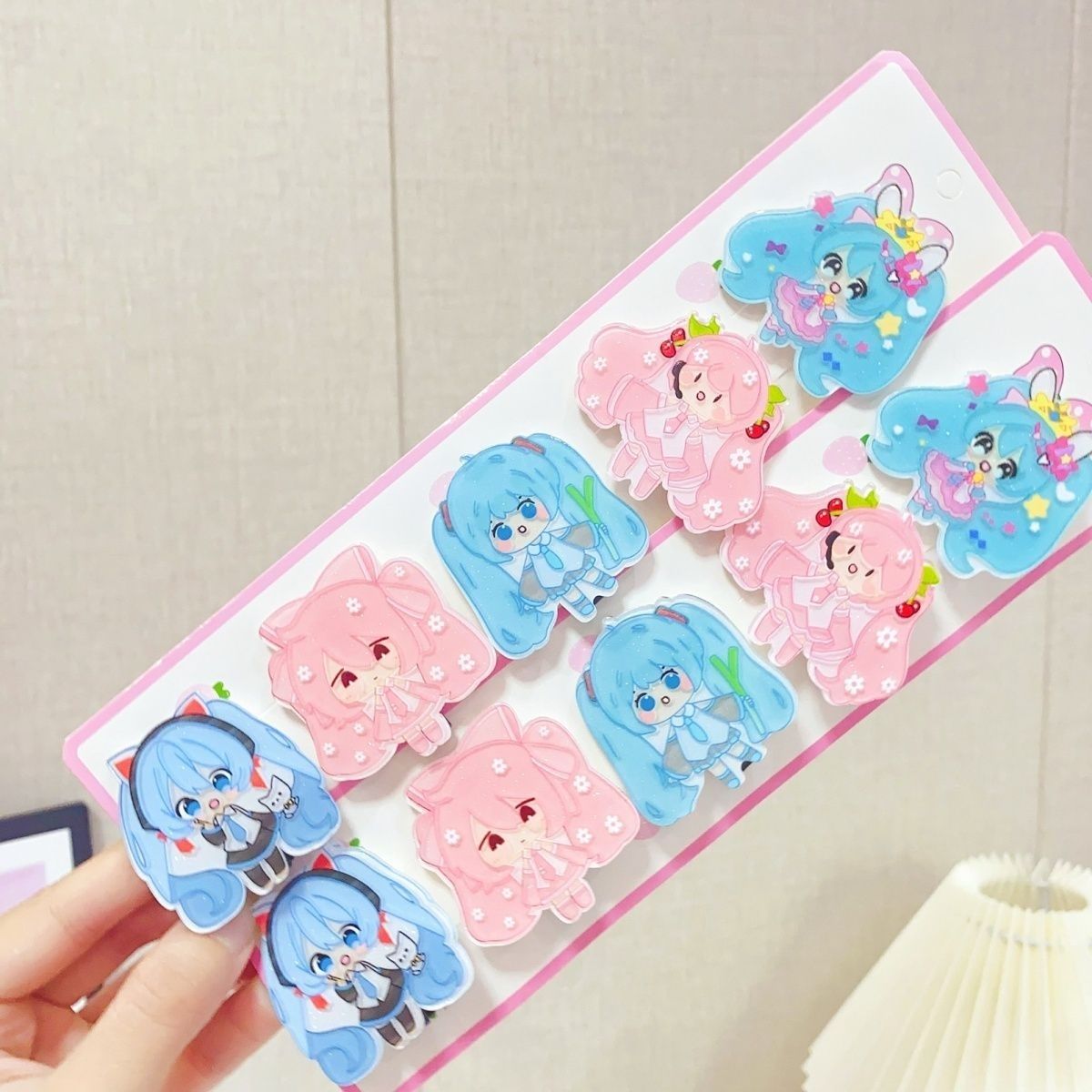 Hair Bundles - Hatsune Miku cartoon haarclip, schattige klauwclip,