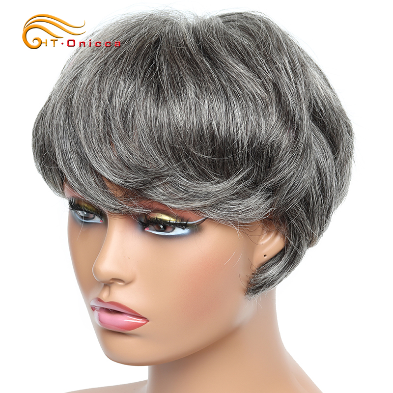 Short Pixie Cut Wig Human Hair Cheap - Goedkope Korte Pruik Steil Menselijk Haar