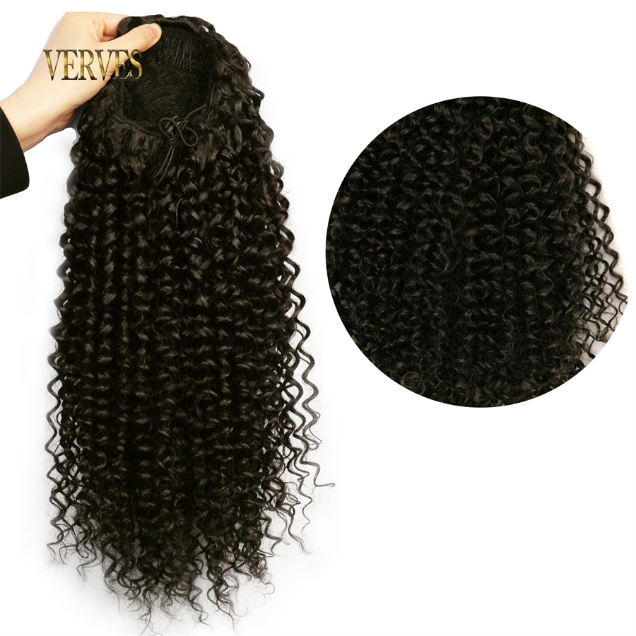 Verves Synthetische Trekkoord  - Drawstring Afro Curly Puff Ponytail recensie en prijs