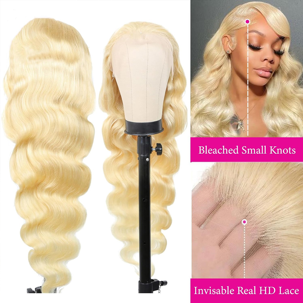 613 Honingblonde Kleur 13x6 Tr - 613 Blonde Body Wave Lace Front Wig recensie en prijs
