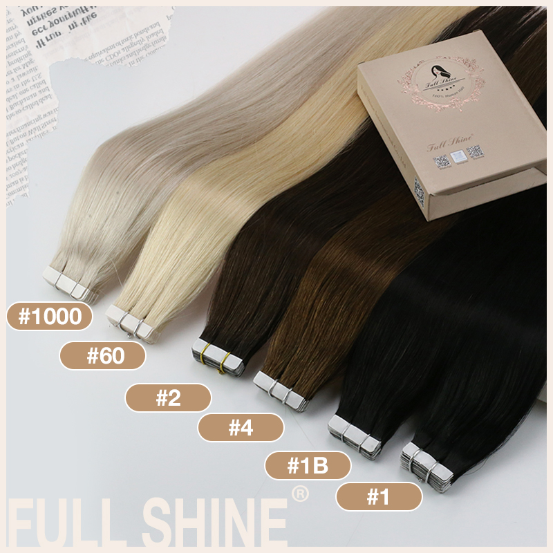 Full Shine Tape In Hair Extens - Invisible Tape In Extensions Real Hair recensie en prijs