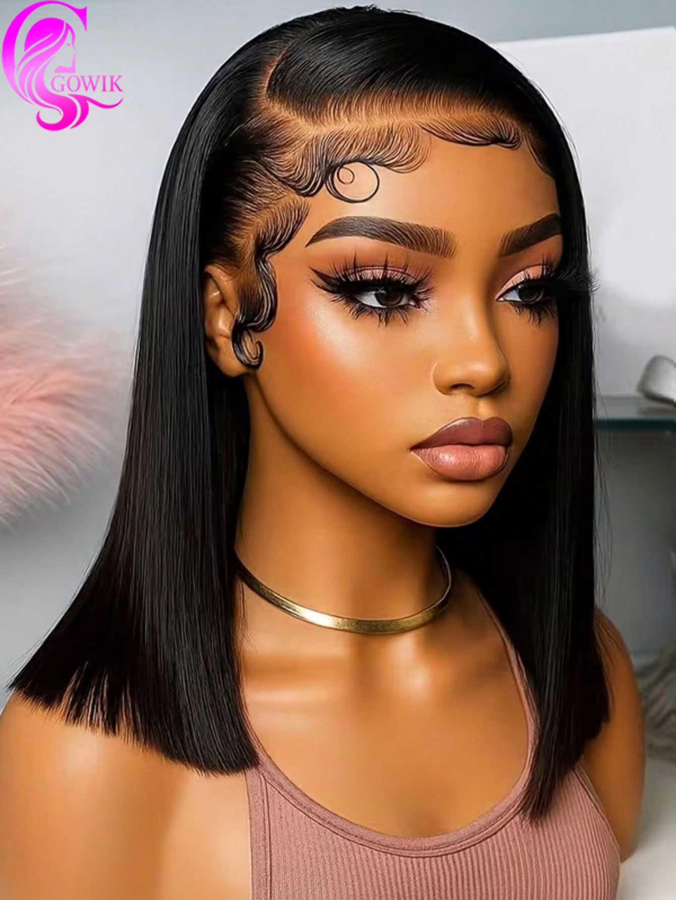 Gowik 250% Dichtheid 13x4 Kant - Pre Parted 13X4 Lace Front Bob Wig recensie en prijs