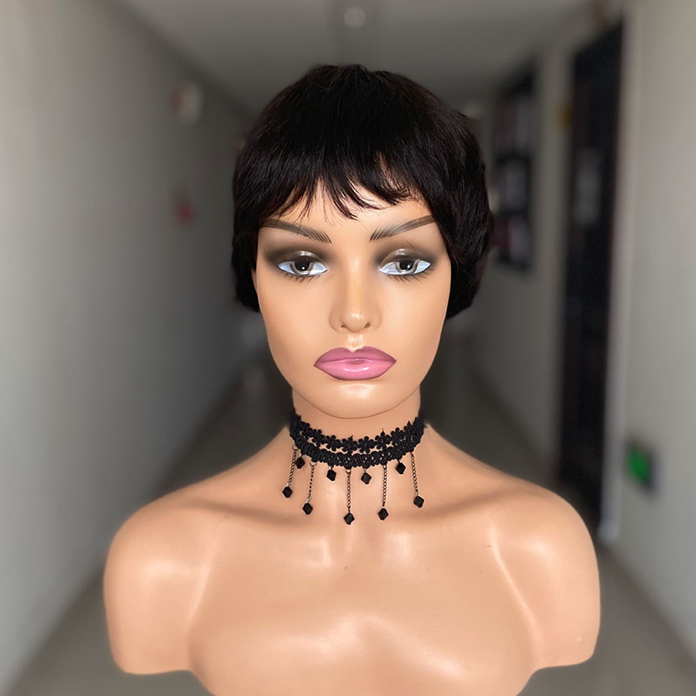 Korte Rechte Menselijk Haar Pr - Short Pixie Cut Wig Human Hair Cheap recensie en prijs