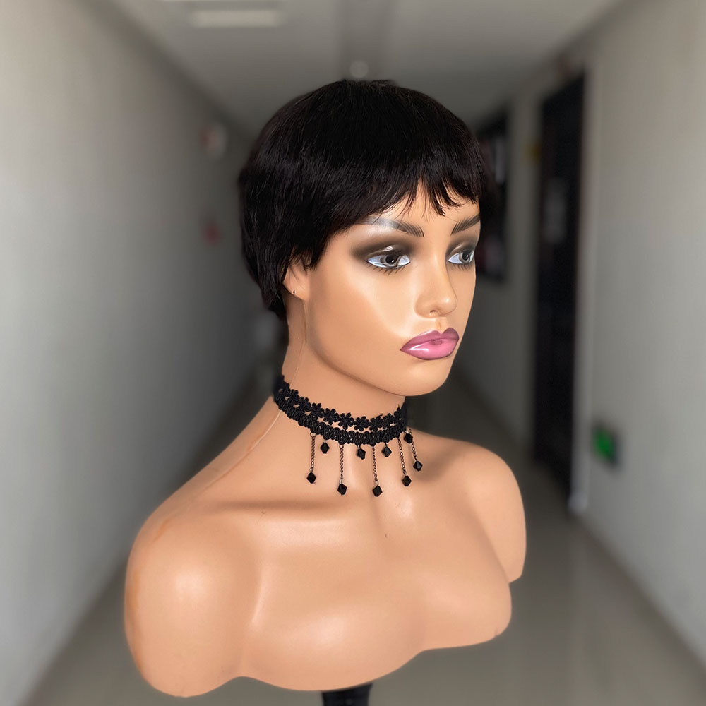 Korte Rechte Menselijk Haar Pr - Short Pixie Cut Wig Human Hair Cheap recensie en prijs