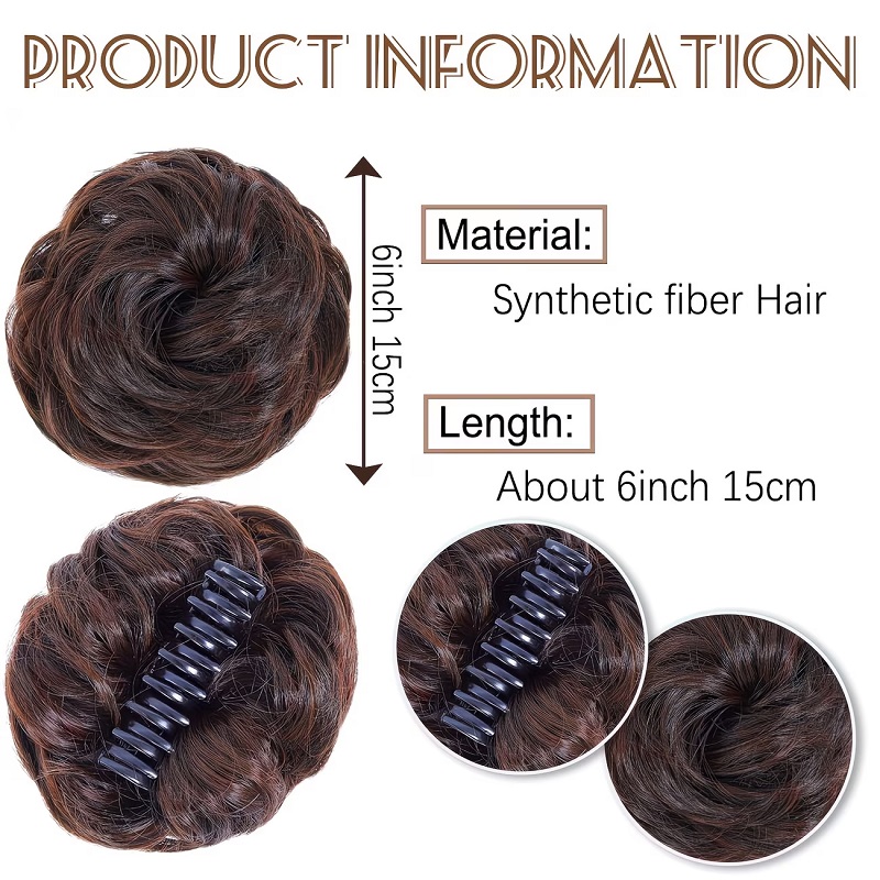 Synthetisch rommelig knotje, k - Claw Clip Messy Bun Hair Piece recensie en prijs