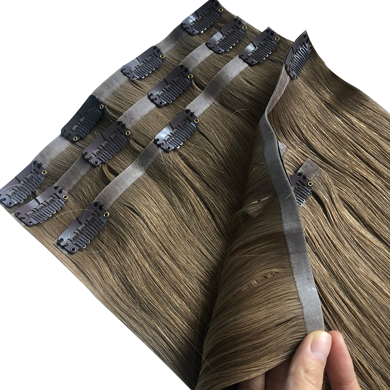 Rechte Onzichtbare PU Clip In  - Seamless Clip In Hair Extensions Human Hair recensie en prijs