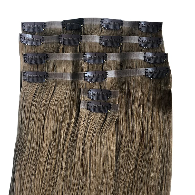 Rechte Onzichtbare PU Clip In  - Seamless Clip In Hair Extensions Human Hair recensie en prijs