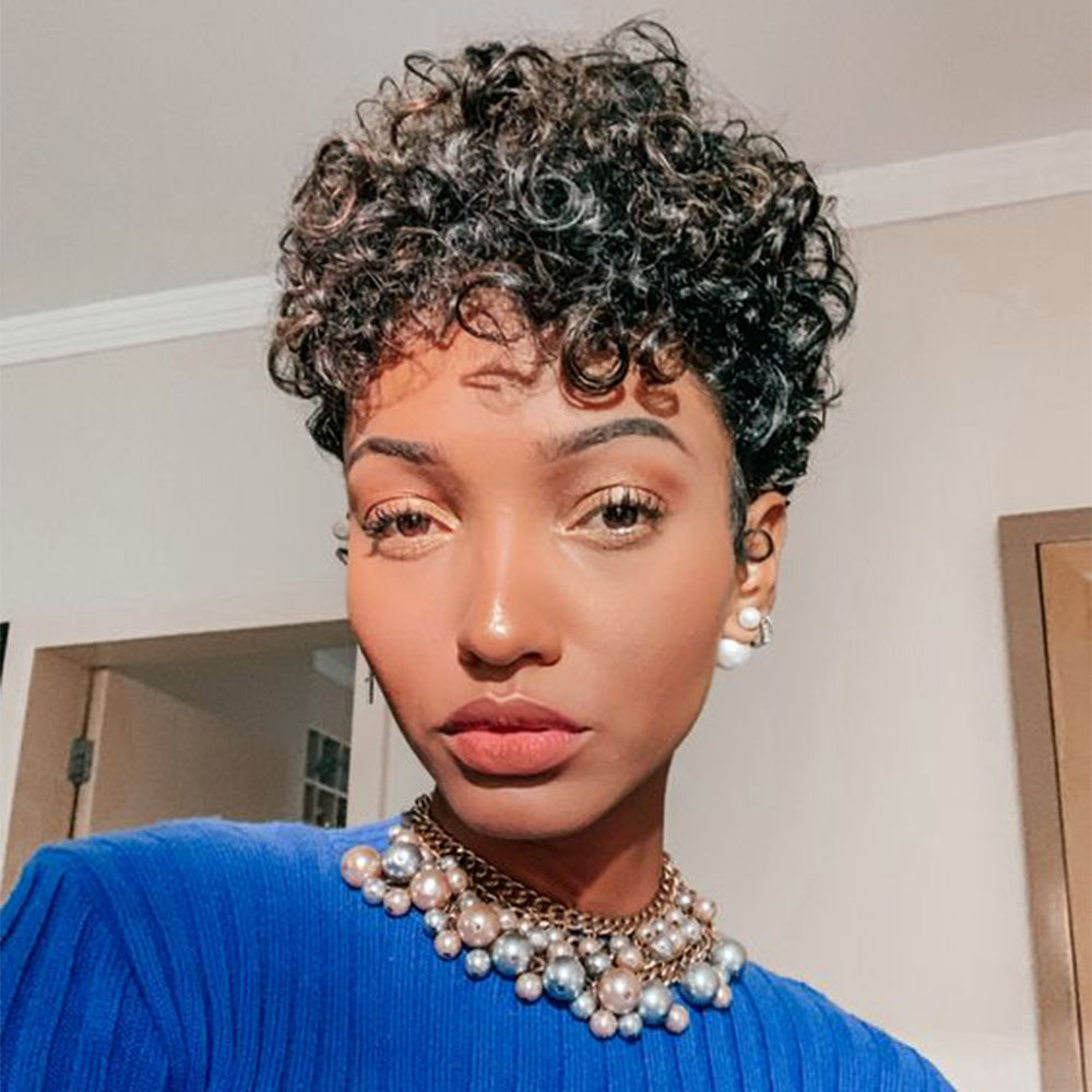 Korte Pixie Cut Pruik Krullend - Short Pixie Cut Wig Human Hair Cheap recensie en prijs
