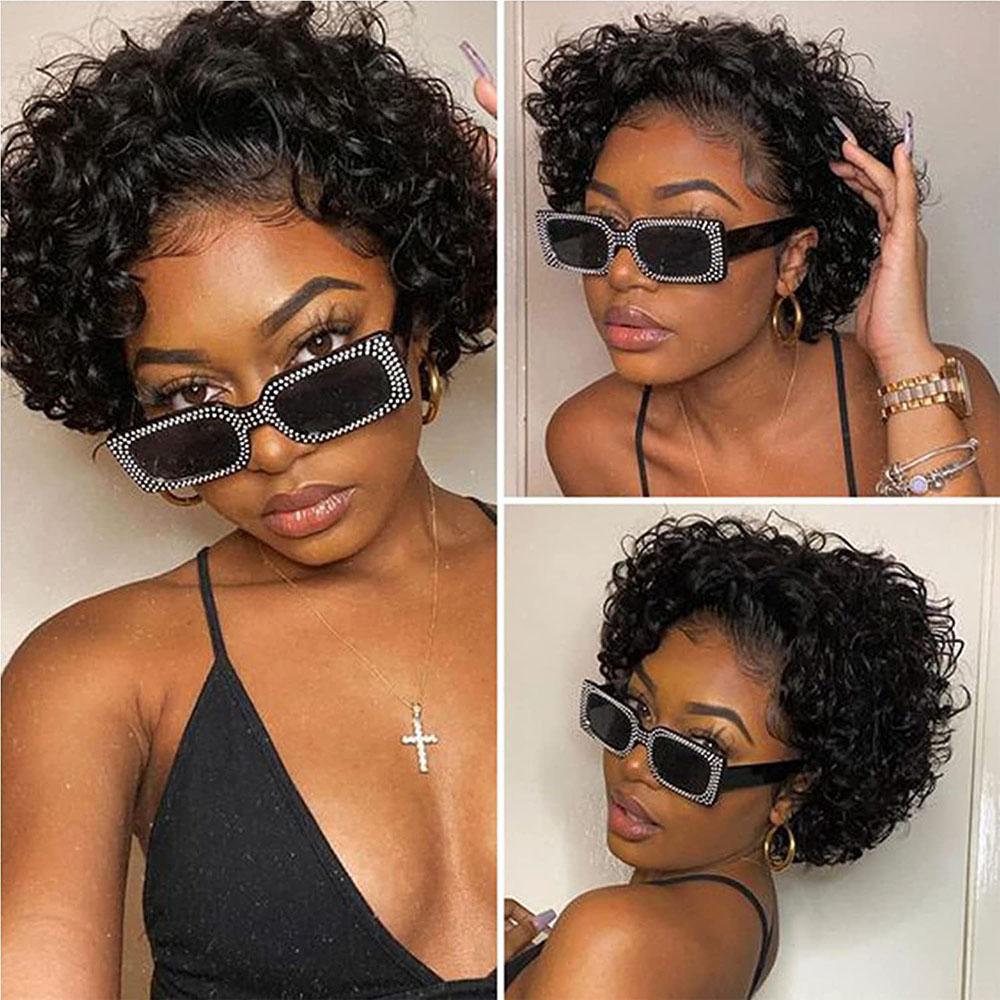 Korte Pixie Cut Pruik Krullend - Short Pixie Cut Wig Human Hair Cheap recensie en prijs