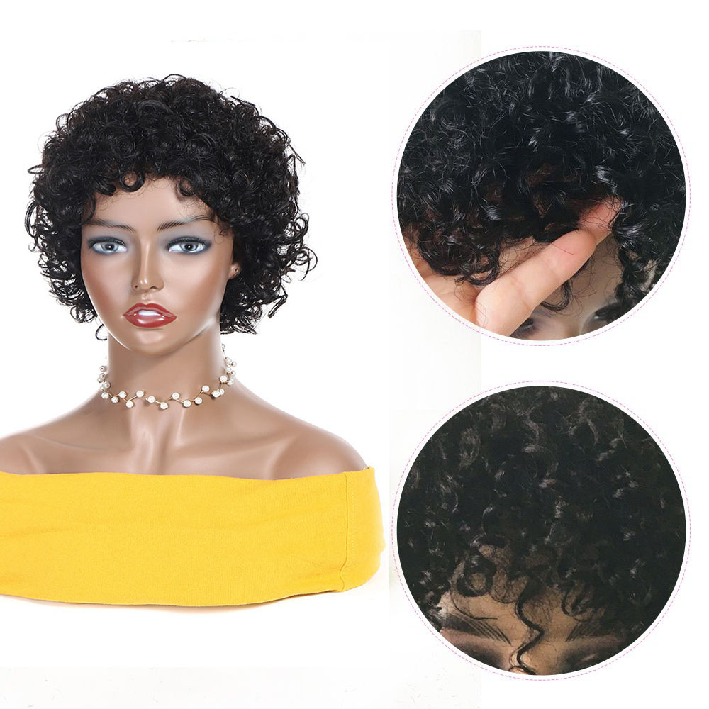 Korte Pixie Cut Pruik Krullend - Short Pixie Cut Wig Human Hair Cheap recensie en prijs