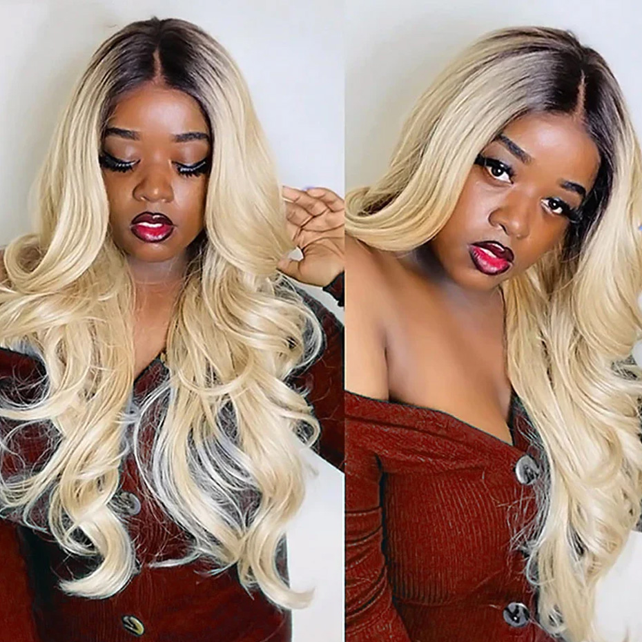 1B 613 Blonde Ombre Haarwerken - 613 Blonde Body Wave Lace Front Wig recensie en prijs