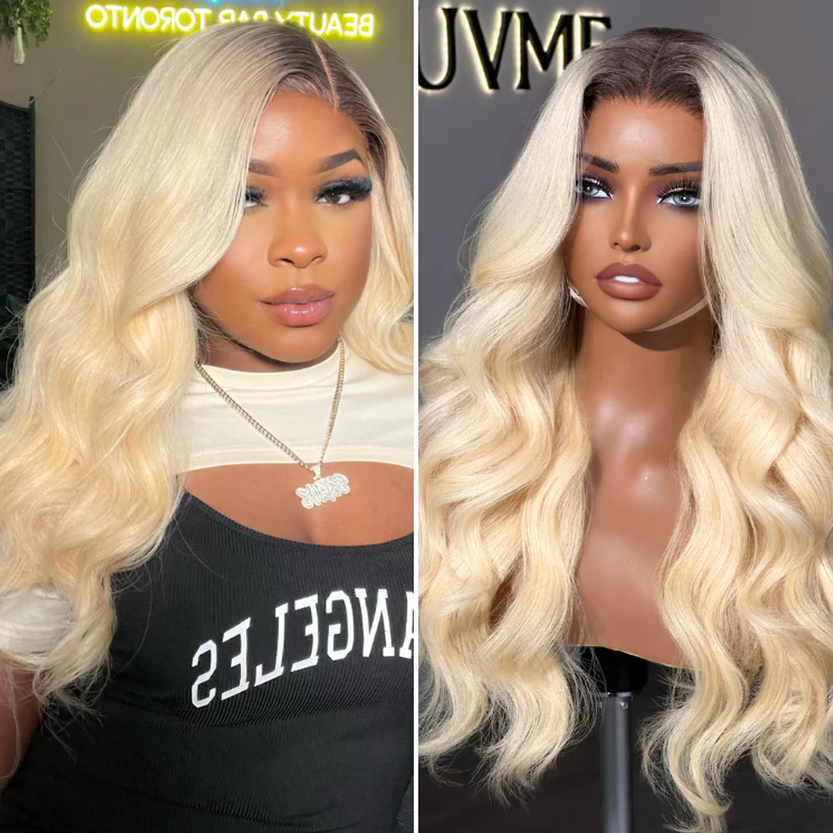 1B 613 Blonde Ombre Haarwerken - 613 Blonde Body Wave Lace Front Wig recensie en prijs
