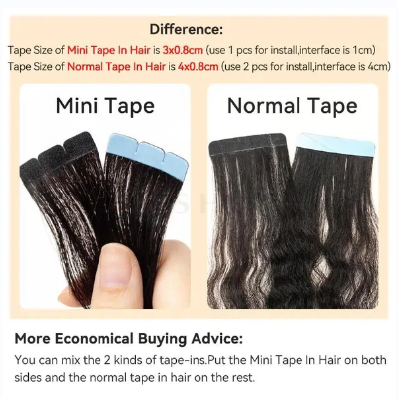 Mini Tape Hair Extensions Echt - Invisible Tape In Extensions Real Hair recensie en prijs