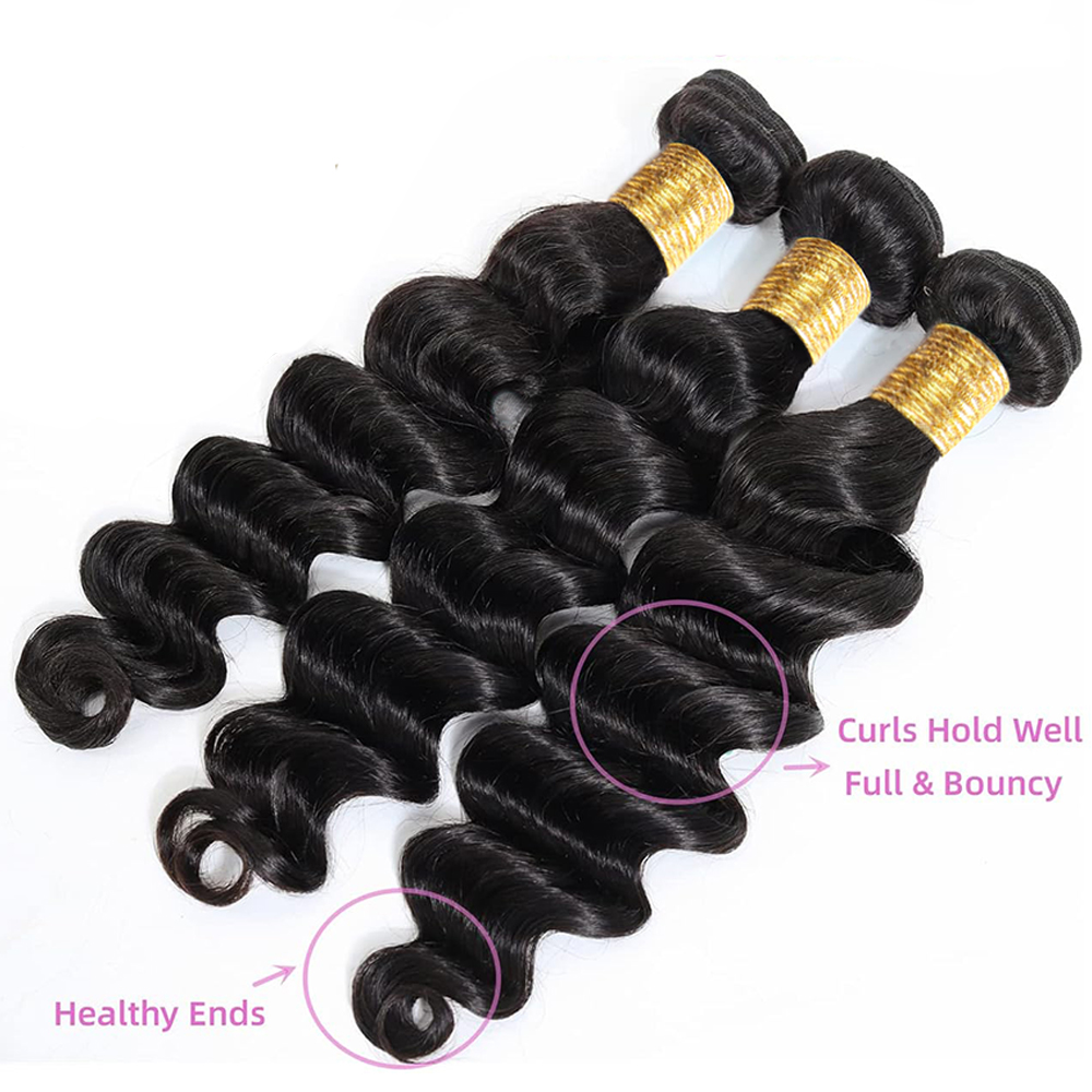 Losse Golf Menselijk Haar Bund - Deep Wave 3 Bundles With Closure recensie en prijs
