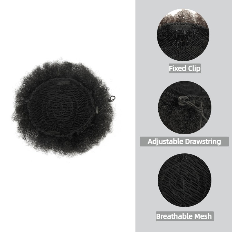 Afro Puff Trekkoord Paardensta - Drawstring Afro Curly Puff Ponytail recensie en prijs