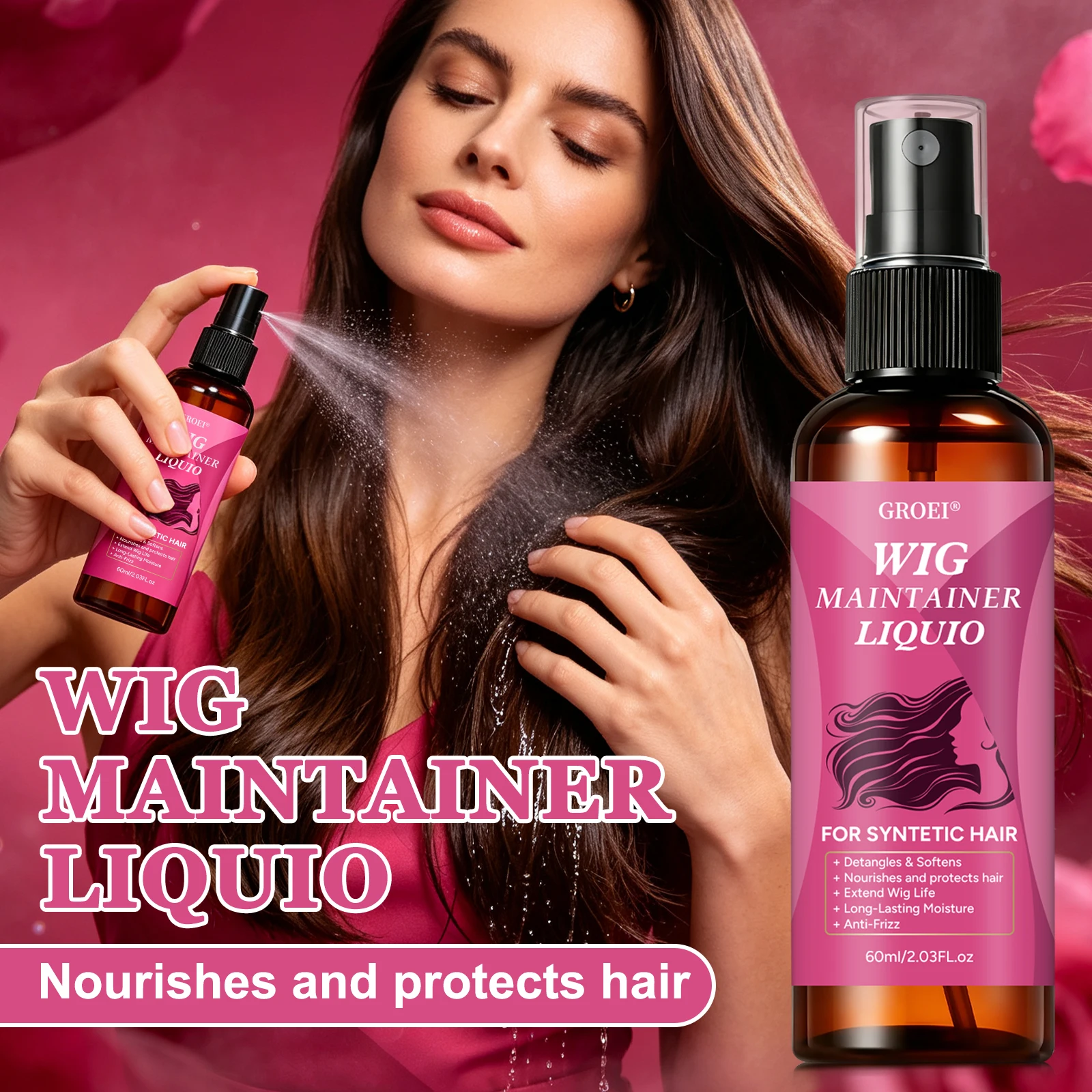 GROEI Anti-Frizz Haarverzorgin - Synthetic Wigs recensie en prijs