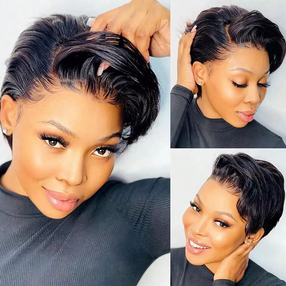 Kort, goedkoop, groothandel Pi - Short Pixie Cut Wig Human Hair Cheap recensie en prijs