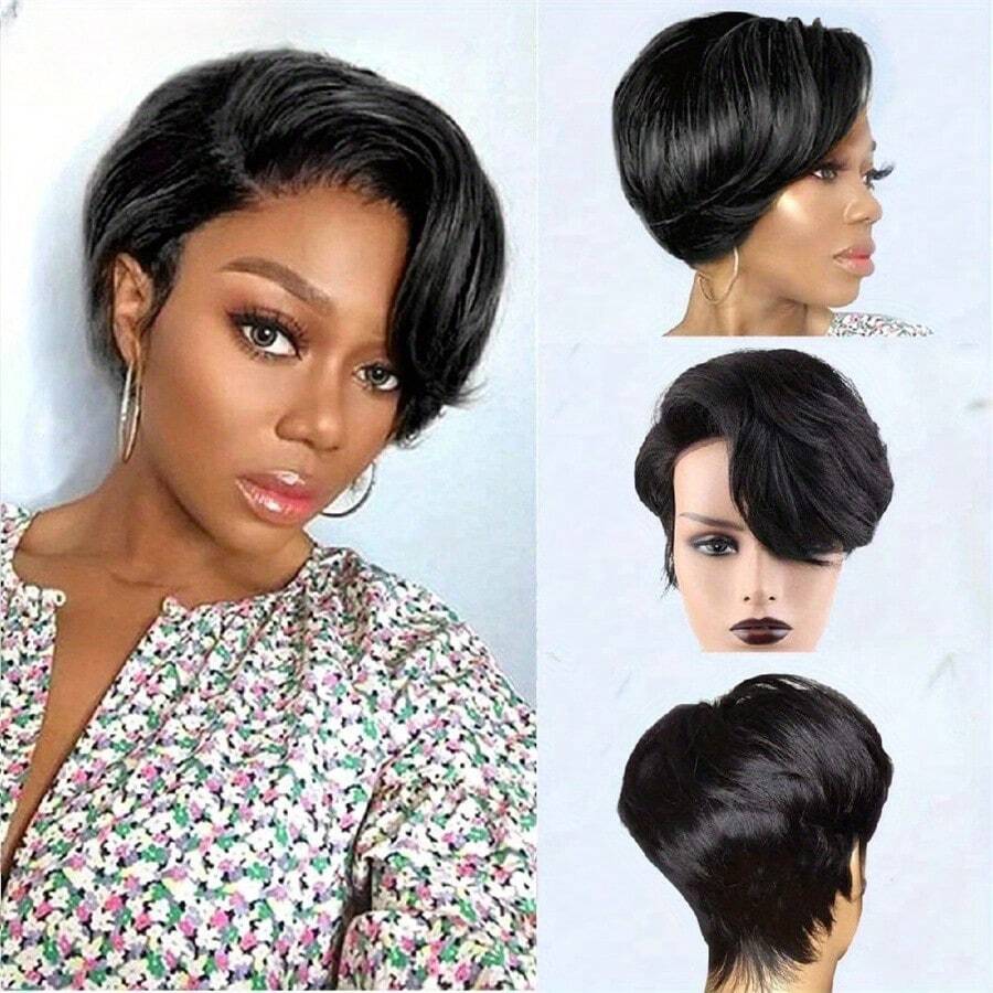 Kort, goedkoop, groothandel Pi - Short Pixie Cut Wig Human Hair Cheap recensie en prijs