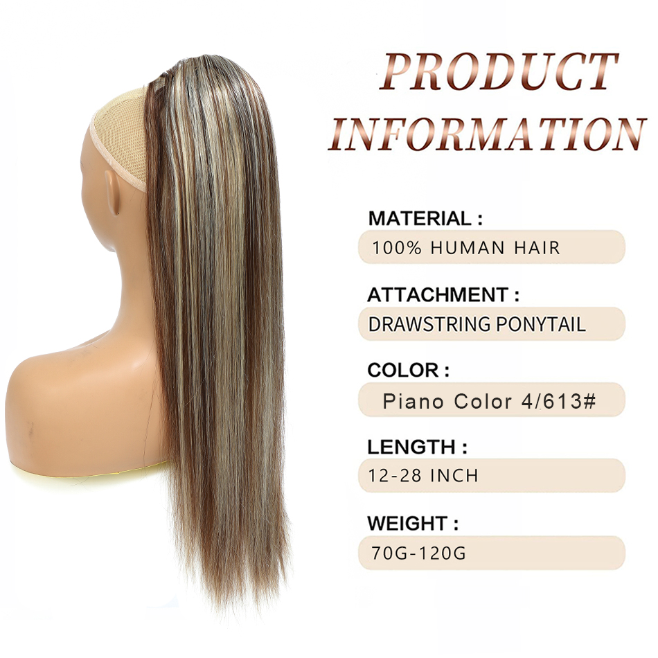 SOVO Trekkoord Paardenstaart E - Seamless Clip In Hair Extensions Human Hair recensie en prijs