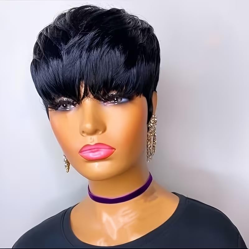 Korte Pixie Cut Haarwerken van - Short Pixie Cut Wig Human Hair Cheap recensie en prijs