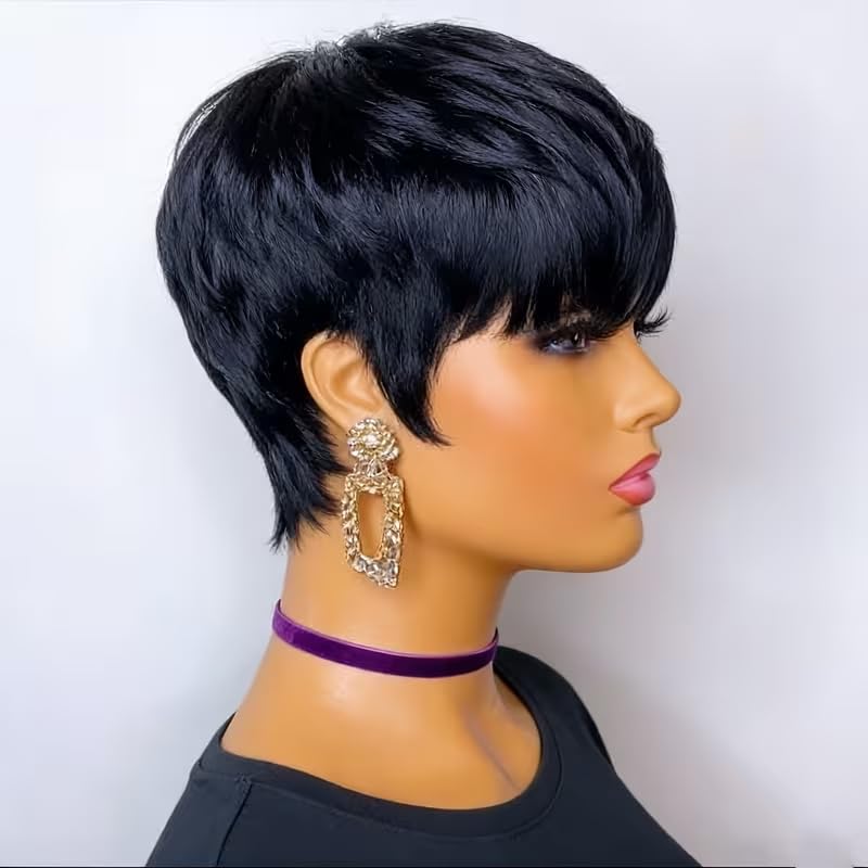 Korte Pixie Cut Haarwerken van - Short Pixie Cut Wig Human Hair Cheap recensie en prijs