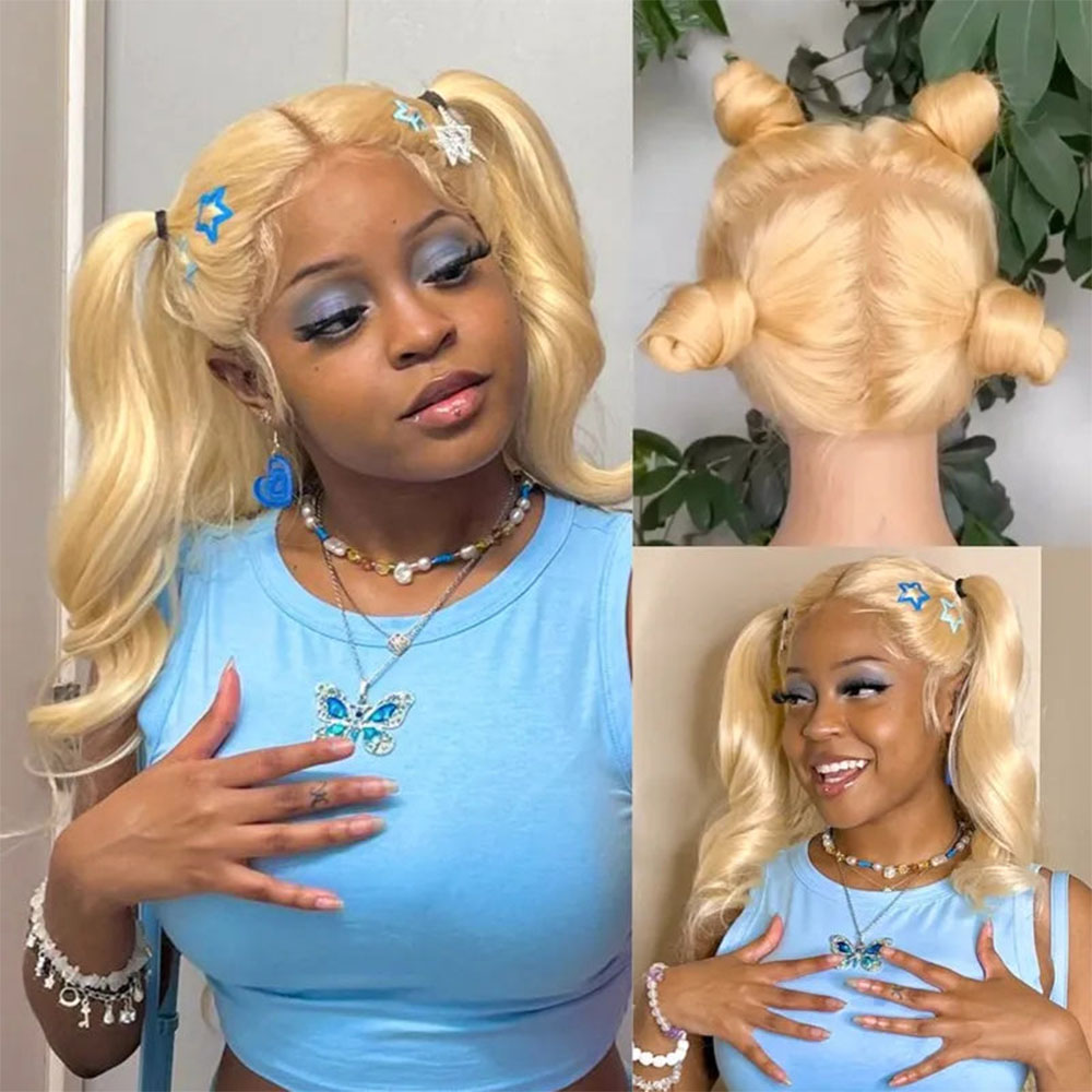 613 Blonde 13x6 13x4 HD Lace F - 613 Blonde Body Wave Lace Front Wig recensie en prijs