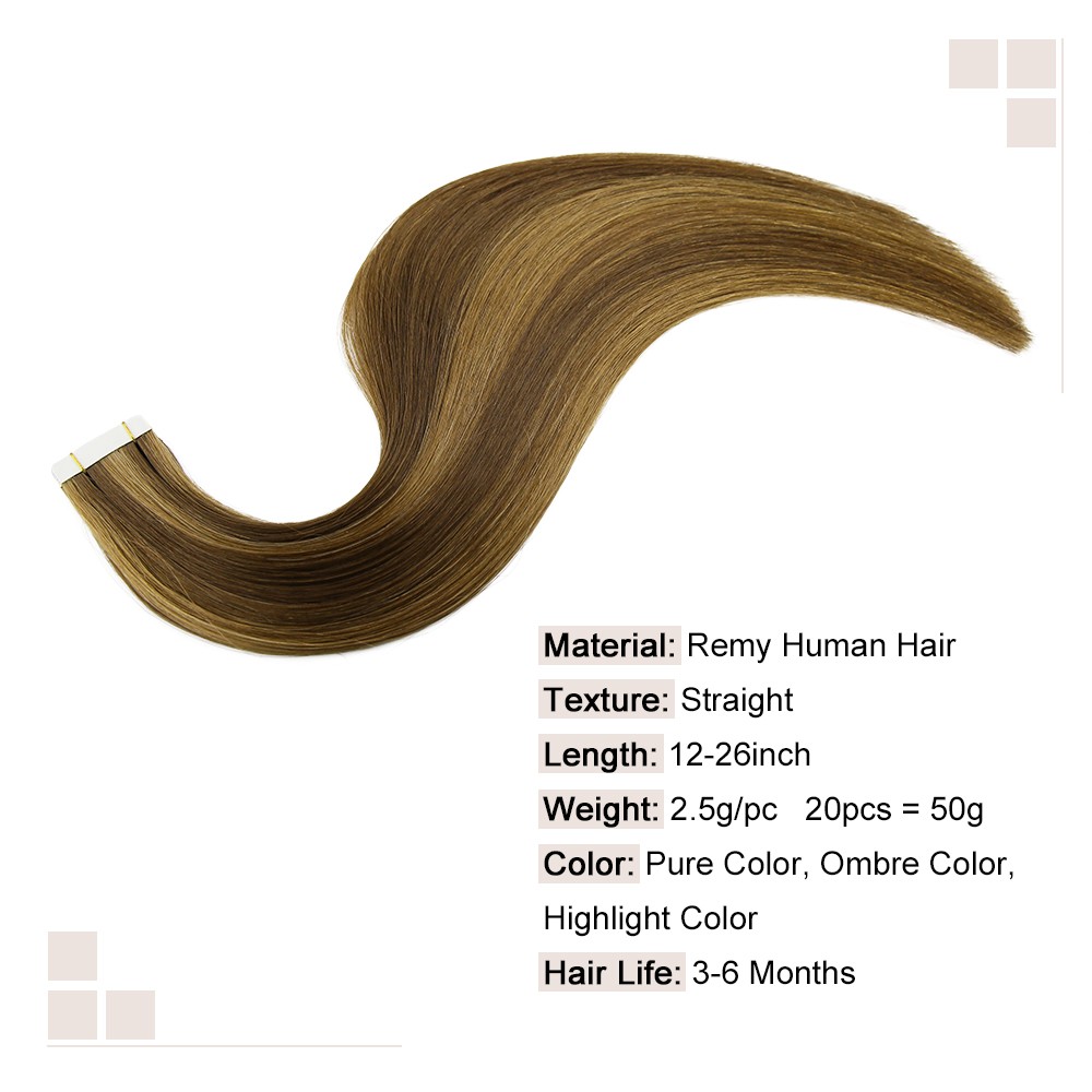 Rechte Naadloze Human Hair Ext - Invisible Tape In Extensions Real Hair recensie en prijs