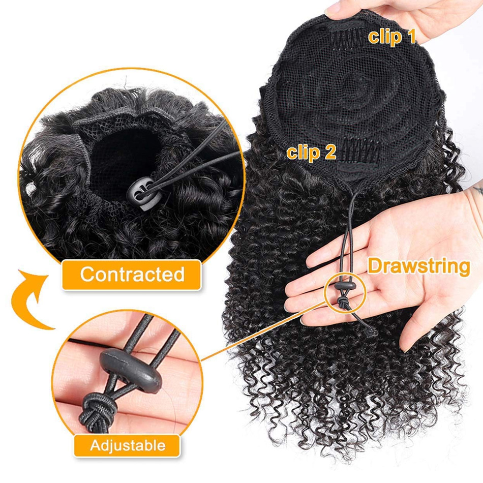 Paardenstaart van echt haar Af - Seamless Clip In Hair Extensions Human Hair recensie en prijs