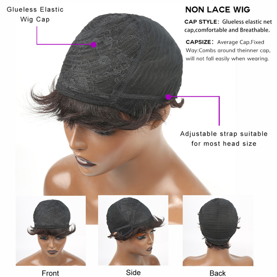 Korte Menselijk Haar Pruiken P - Short Pixie Cut Wig Human Hair Cheap recensie en prijs