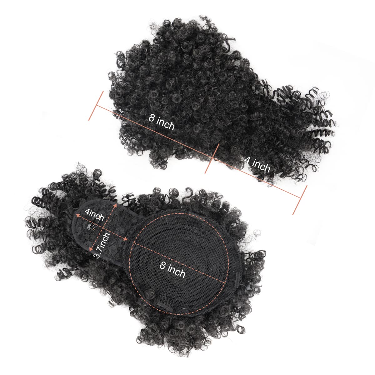 Afro Puff Synthetische Trekkoo - Drawstring Afro Curly Puff Ponytail recensie en prijs