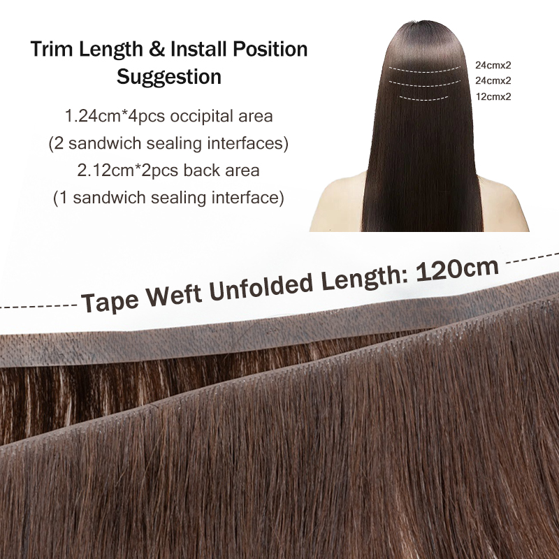 Onzichtbare lange tape PU-insl - Invisible Tape In Extensions Real Hair recensie en prijs