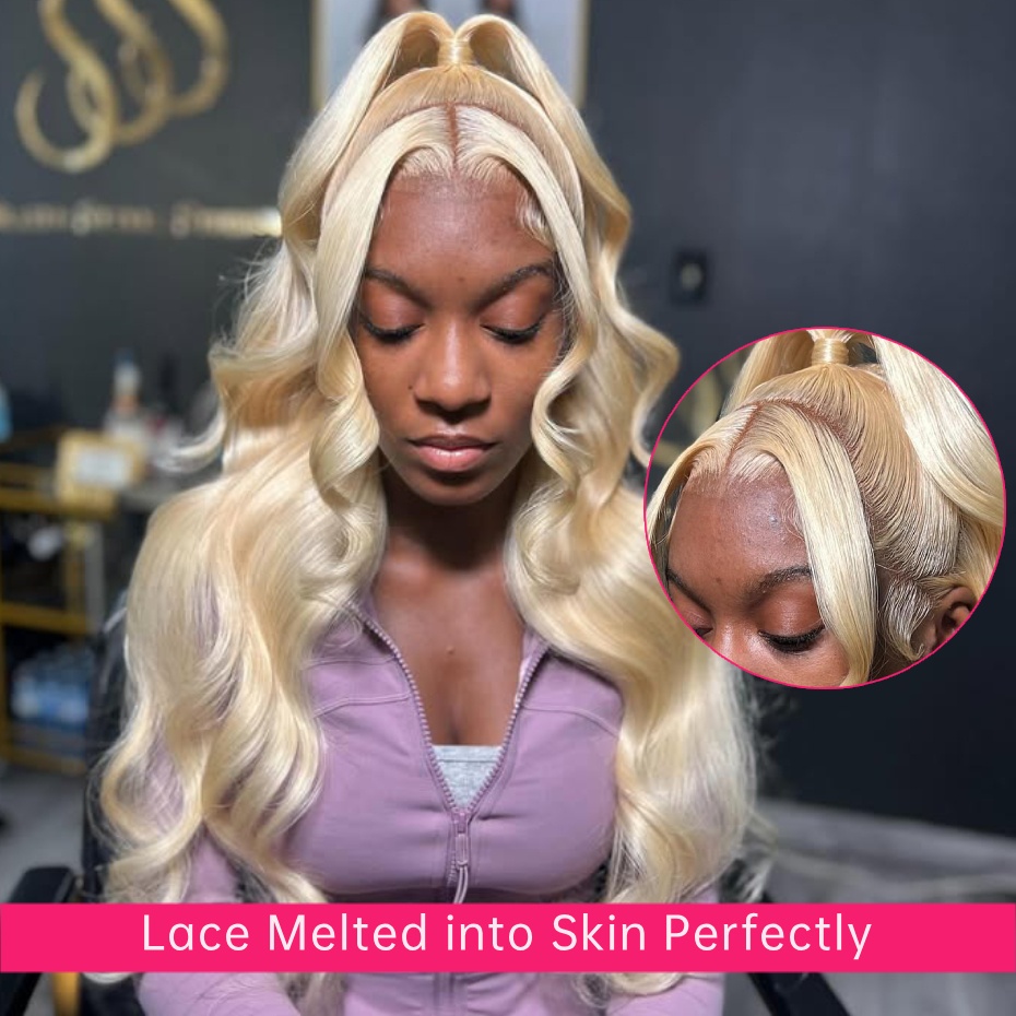 613 Gekleurde Body Wave Haarwe - 613 Blonde Body Wave Lace Front Wig recensie en prijs