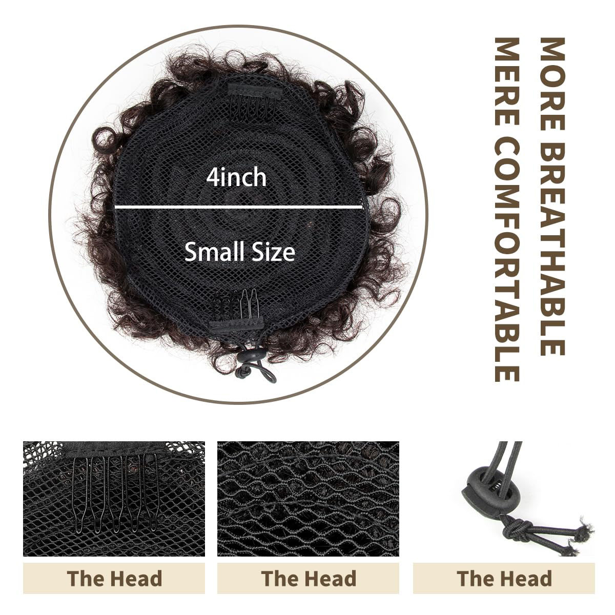 Synthetische Afro Puff Trekkoo - Drawstring Afro Curly Puff Ponytail recensie en prijs