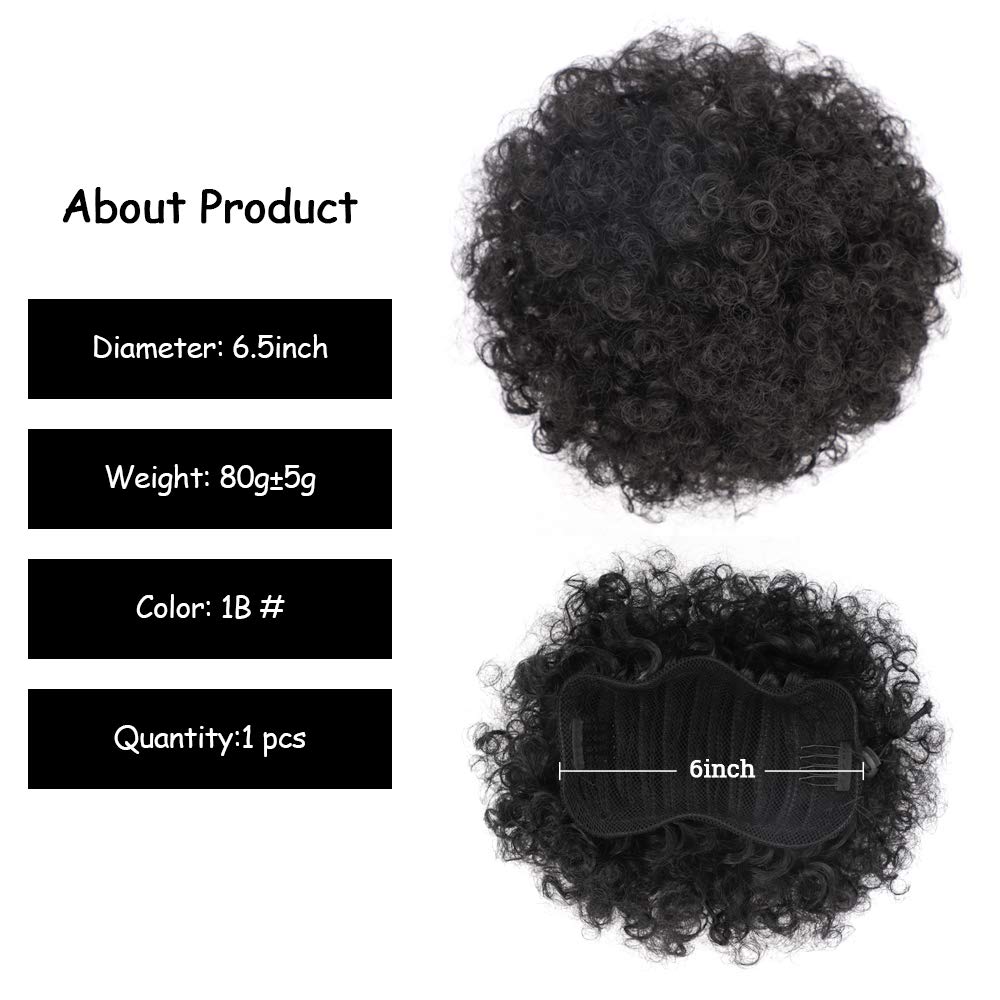 6Inch Afro Bladerdeeg Trekkoor - Drawstring Afro Curly Puff Ponytail recensie en prijs
