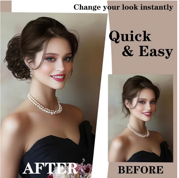 Klauwclip Krullende Haar Bun E - Claw Clip Messy Bun Hair Piece recensie en prijs