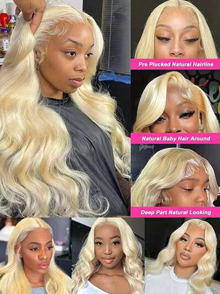 613 Honingblond Gekleurde 40 I - 613 Blonde Body Wave Lace Front Wig recensie en prijs