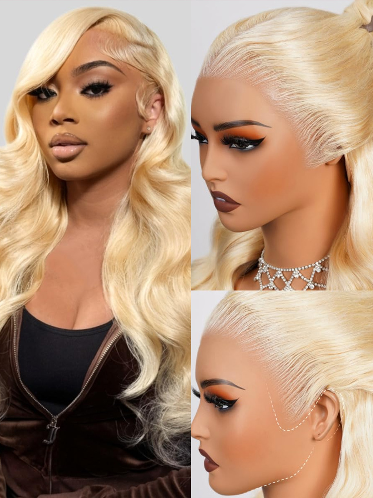 613 Honingblond Gekleurde 40 I - 613 Blonde Body Wave Lace Front Wig recensie en prijs