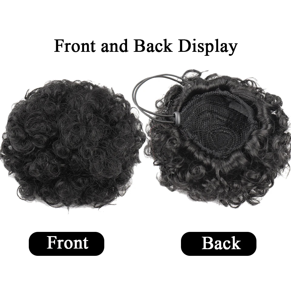 Afro Puff Trekkoord Paardensta - Drawstring Afro Curly Puff Ponytail recensie en prijs