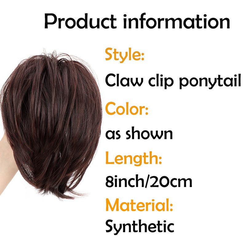 Synthetisch haarstuk Klauw Cli - Claw Clip Messy Bun Hair Piece recensie en prijs