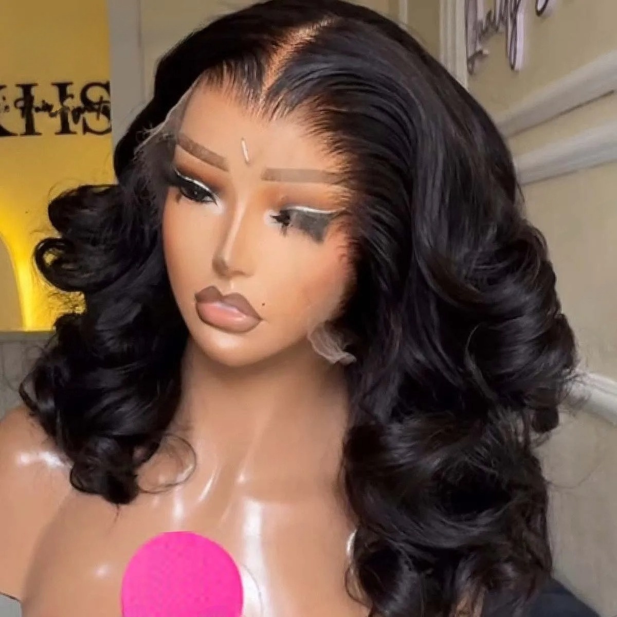 Zwarte korte bob pruik met bod - Pre Parted 13X4 Lace Front Bob Wig recensie en prijs