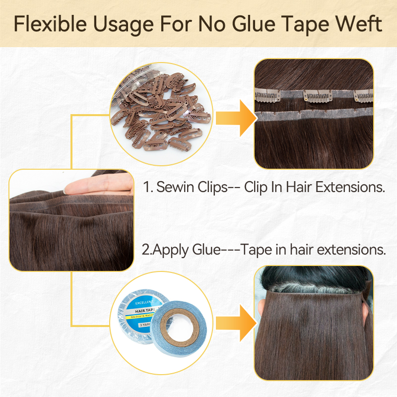 Onzichtbare lange tape PU-insl - Invisible Tape In Extensions Real Hair recensie en prijs