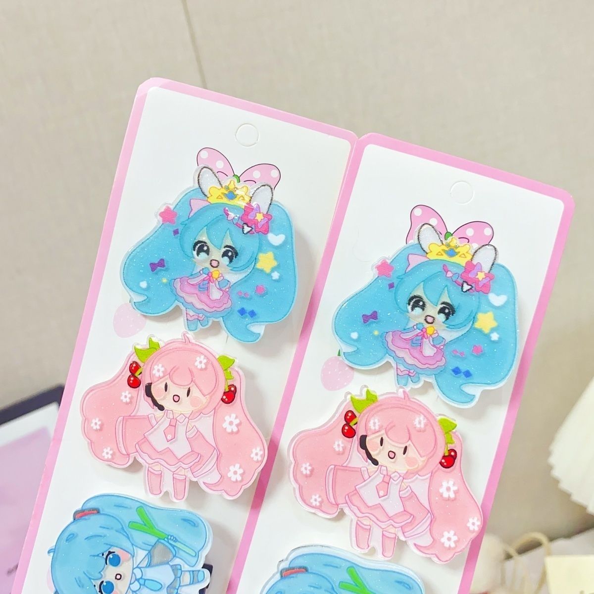 Hatsune Miku cartoon haarclip, - Hair Bundles recensie en prijs